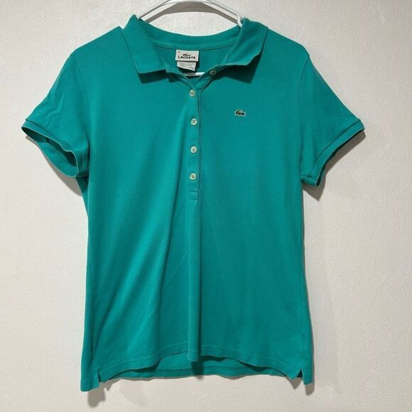 Lacoste Other - Lacoste Classic Fit Polo Shirt Teal Green Size 46